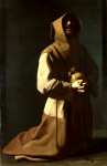 Francisco de Zurbarбn - Saint Francis in Meditation (1)